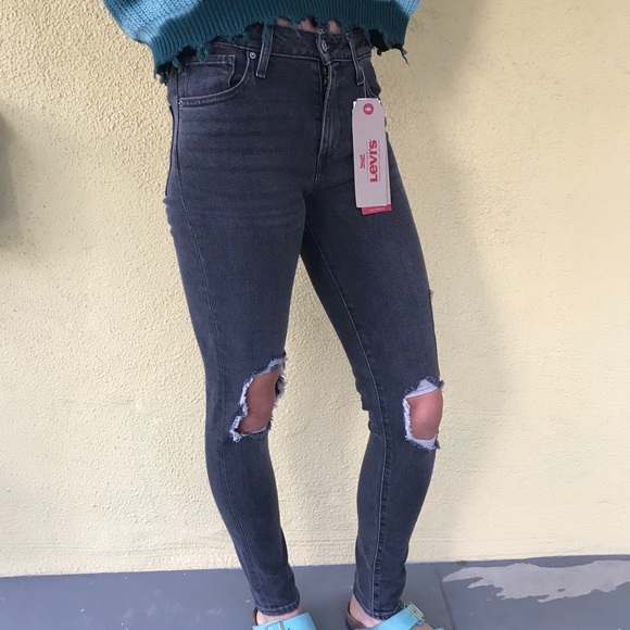 levis skinny black jeans